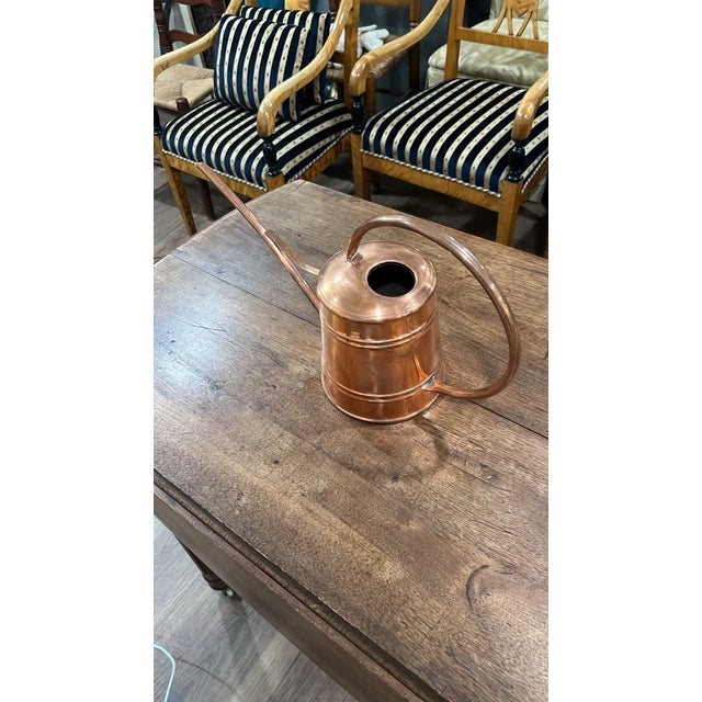 Mid-Century Modern Vintage Polished Copper Long-Spout Watering Can For Sale - Image 3 of 3