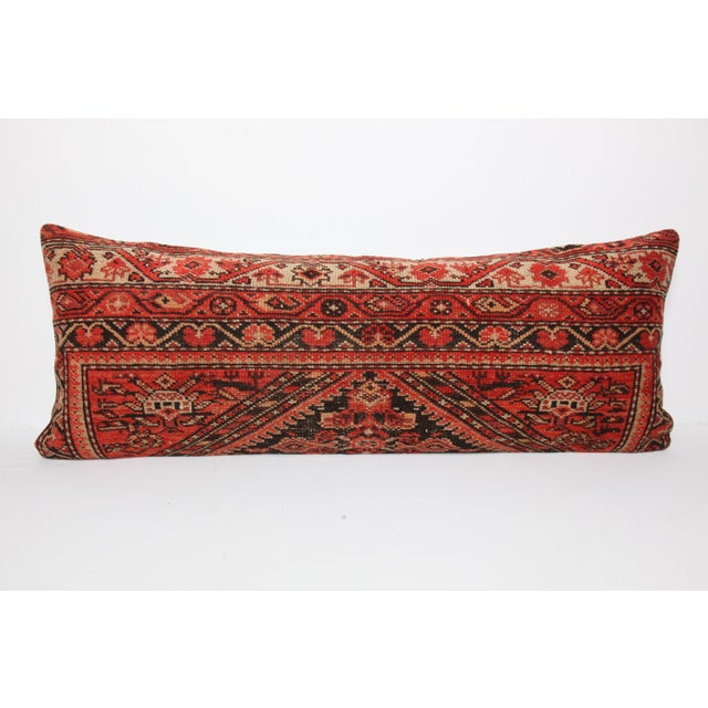 Here i am listing a 100% Handmade double knotted rug pillow cover, made from antique Persian tribal carpet rug. This’s a...