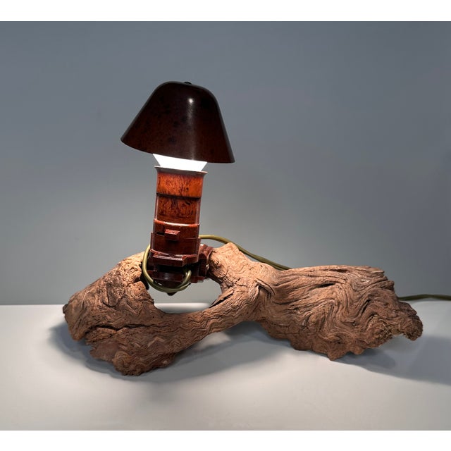 Animal Skin Small Travel Clamp Reading Lamp in Bakelite, 1950s For Sale - Image 7 of 18