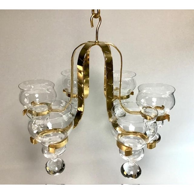 Metal Wrought Iron Chandelier by Bertil Vallien for Boda, 1960s For Sale - Image 7 of 11