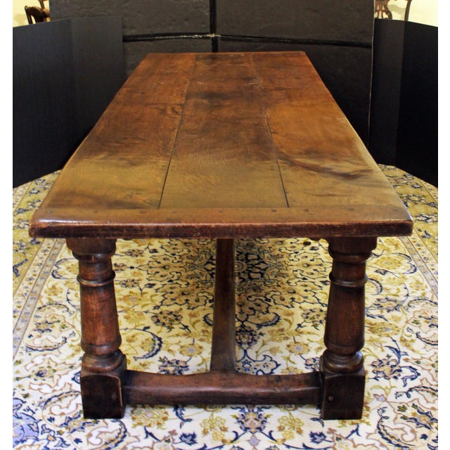 English Late 19th Century-Early 20th Century Elizabethan Revival Refectory Table For Sale - Image 3 of 6