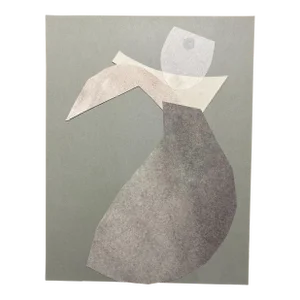 "Woodland Recordings Ii" Contemporary Abstract Original Mixed-Media Collage on Paper by Zac Woodiel