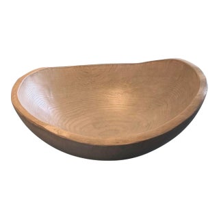 Spencer Peterman Large Driftwood Oak Wooden Bowl 15” For Sale