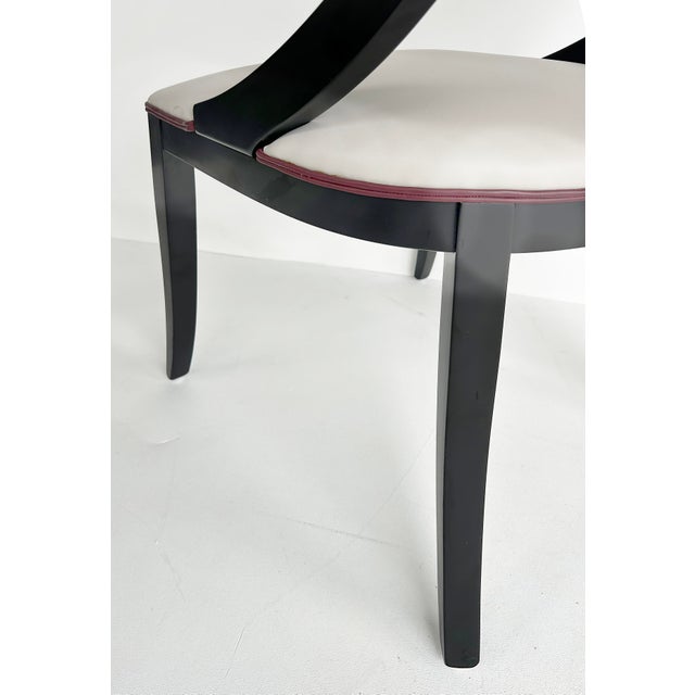 Late 20th Century Attributed to Pietro Constantini Italian Regency Klism Os Dining Chairs, Set of 6 For Sale - Image 9 of 9