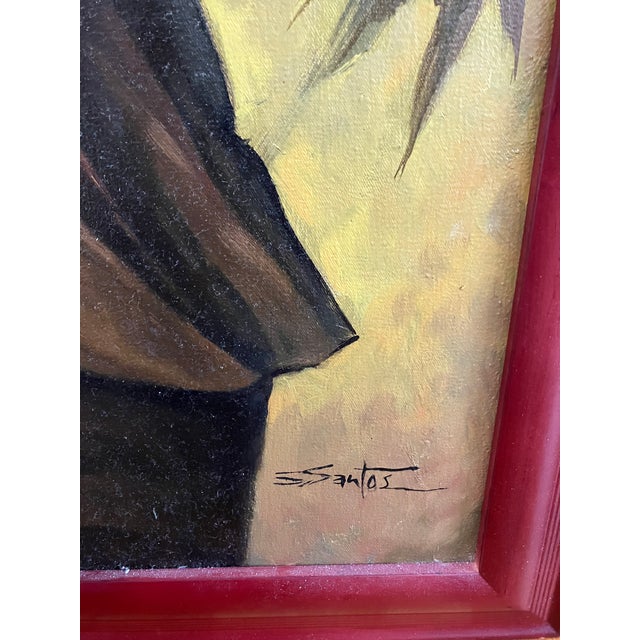 Oil Painting of a Young Philippine Woman For Sale - Image 4 of 6