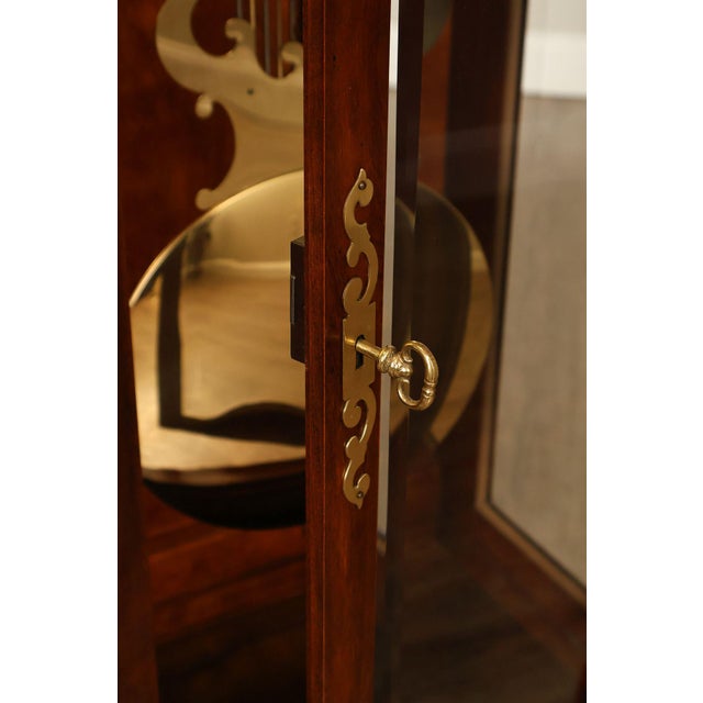 Ridgeway Traditional Cherry Grandfather Clock For Sale - Image 9 of 18