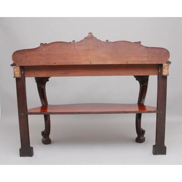 19th Century Mahogany Serving Table For Sale - Image 6 of 10