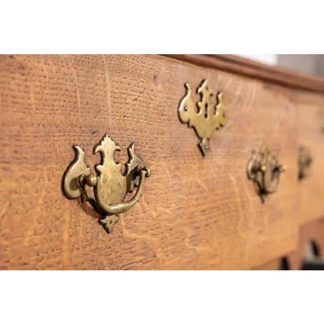 Large Early 19th Century English Oak Dresser Base, 1800 For Sale - Image 11 of 13