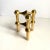 Mid Century Nagel Candle Holders in Brass a Pair MCM Vintage 1960s For Sale - Image 6 of 12
