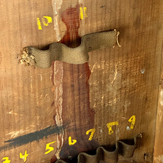 Epic 19th Century Painters Wooden Cupboard Box With Hand Painted Label and Construction For Sale - Image 17 of 17
