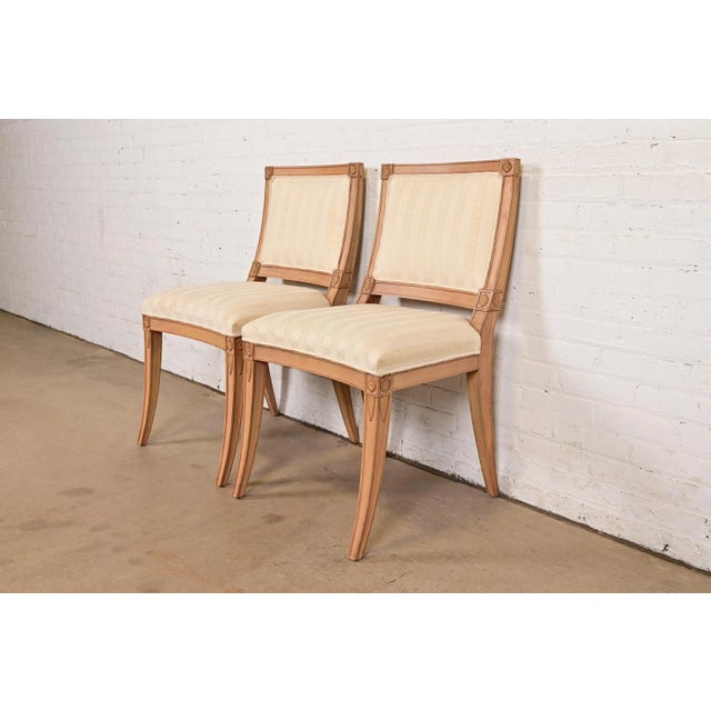 Hickory Chair Klismos or French Regency Louis XVI Carved Side Chair or Dining Chair For Sale - Image 12 of 13