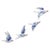 Blue Delft Blue Wall Decoration Ceramic Birds from Heinen Delfts Blauw, 2026, Set of 4 For Sale - Image 8 of 8
