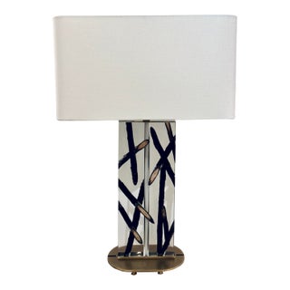 Revelation Organic Modern Acrylic Stick With It Table Lamp For Sale