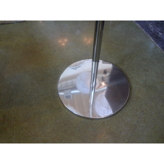 Milo Baughman Italian Modern Chrome Standing Mirror in the Manner of Romeo Rega For Sale - Image 4 of 12