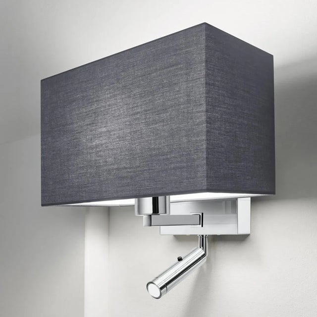 This Combination Wall Light Is For Double Bed Configuration With Main Light Switched Remotely And Cylindrical Led Head...