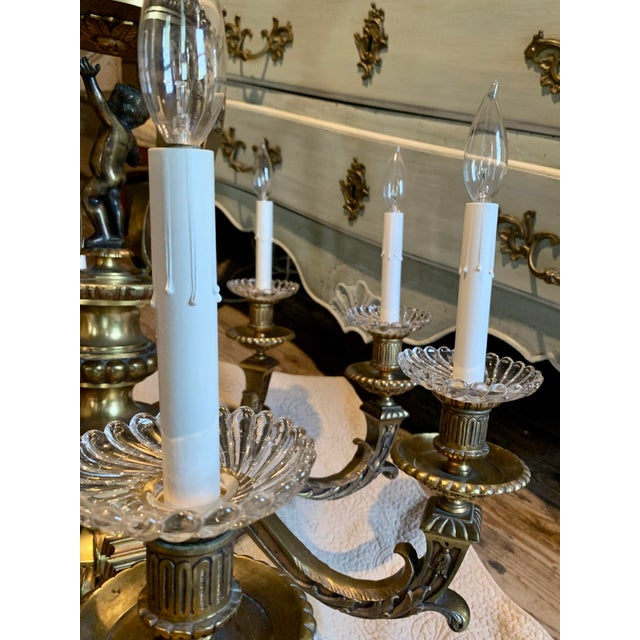 French Régence / Baroque Style Bronze Chandelier For Sale - Image 14 of 17