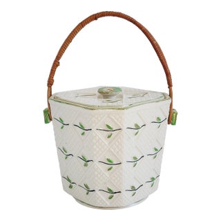 Vintage Japanese Ceramic Cookie Jar For Sale