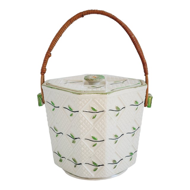 Vintage Japanese Ceramic Cookie Jar For Sale