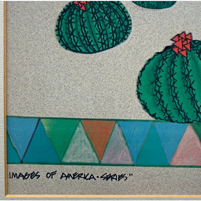 "Desert Critters" Offset Lithograph From Images of America Series For Sale In Miami - Image 6 of 10