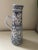 Rustic European Vintage Portugal Pottery Hand Painted Tall Pitcher For Sale - Image 3 of 13