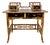 Aesthetic Movement Chinoiserie Bamboo & Black Lacquer Writing Desk, 20th Century For Sale