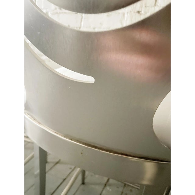 Late 20th Century Spiral Counter Stools- Set of 3 For Sale - Image 4 of 7