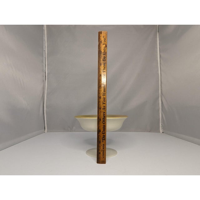 Glass Steuben Aurene & Calcite Art Glass Compote: Gold Interior, c.1920s For Sale - Image 7 of 8