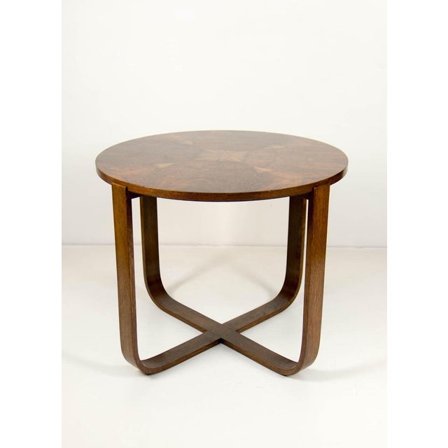 Art Deco H 168 Coffee Table by J. Halabala for Up Zavody, 1930s For Sale - Image 10 of 12