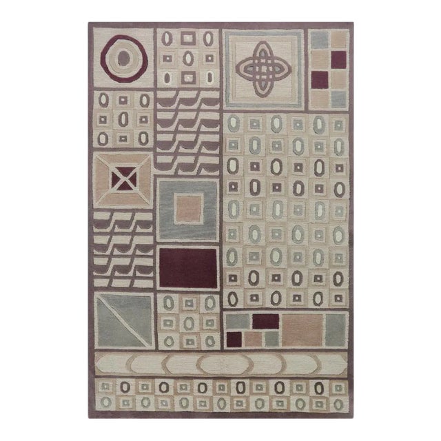 Contemporary Tibetan Area Rug 4'0" X 6'0" For Sale