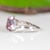 1.74Ct Bi-Color Tourmaline Estate Ring With Sapphire Accents in Solid 14k Gold, Size 6.75 For Sale - Image 9 of 9
