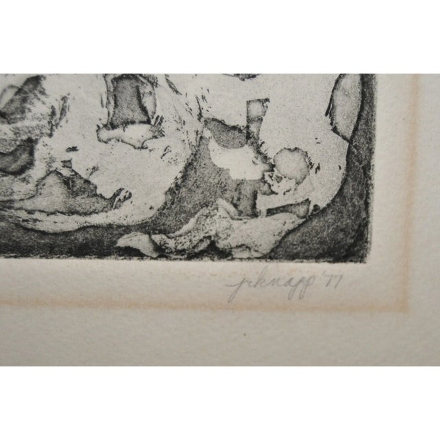 Paper Vintage Etching with Aquatint circa 1977 For Sale - Image 7 of 8