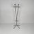 Italian mid-century modern plastic and metal coat rack, 1960s Metal coat rack. It has a chrome frame with four legs that...
