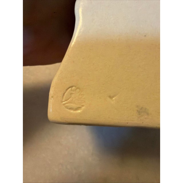 Art Deco Cowan Art Pottery Bookend Sunbonnet Girl (1) Buttery Smooth Ivory Glaze 1929 For Sale - Image 3 of 7
