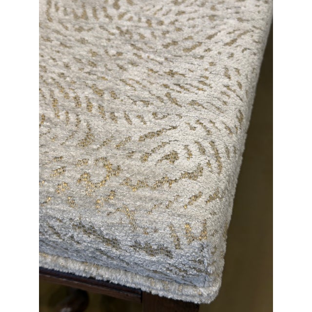 Newly Upholstered English Bench For Sale - Image 4 of 8