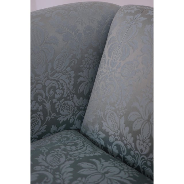 Hancock & Moore Damask Upholstered Chippendale Sofa For Sale - Image 10 of 18