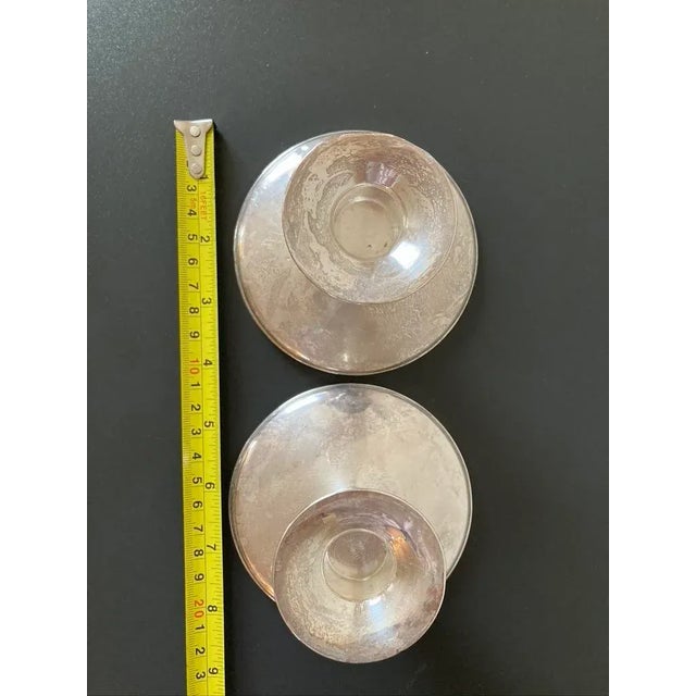 Early 20th Century American Sterling Silver Candle Holders by M Fred Hirsch Co- a Pair For Sale - Image 9 of 12