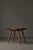 Wood Swedish Modern Birchwood Stool with Curved Seat and Pearl-Studded Brown Velvet, 1940s For Sale - Image 7 of 14