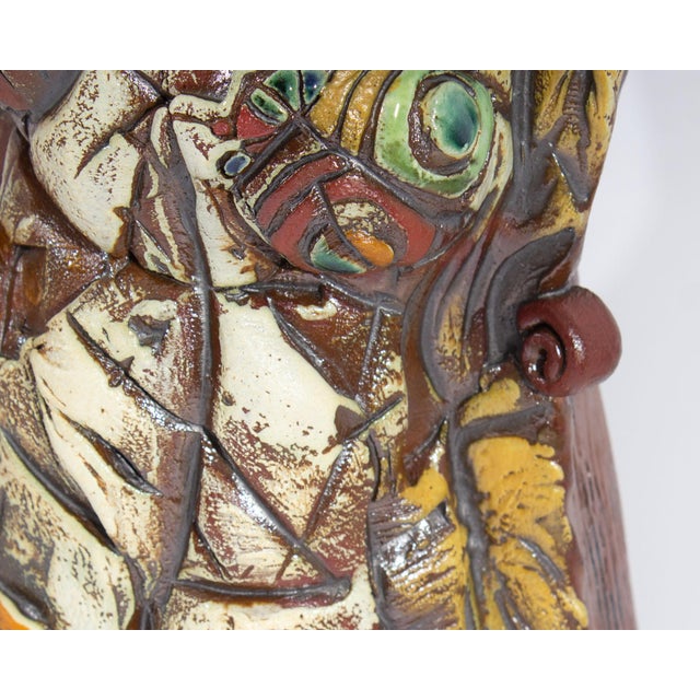 Ceramic 2012 Signed Studio Pottery Vase by Barry Unitas Barnes For Sale - Image 7 of 8