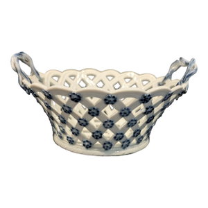 18th Century Meissen Reticulated Basket With Dot Mark, First Quality, Ca. 1765–1774