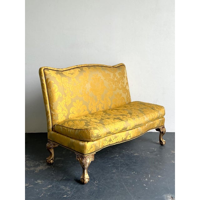 Vintage Lillian August Fleur De Lys Banquette Sofa For Sale - Image 14 of 18