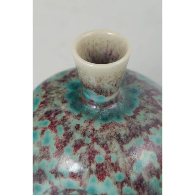 Small Vase with Hares Fur Glaze by Berndt Friberg For Sale - Image 3 of 5