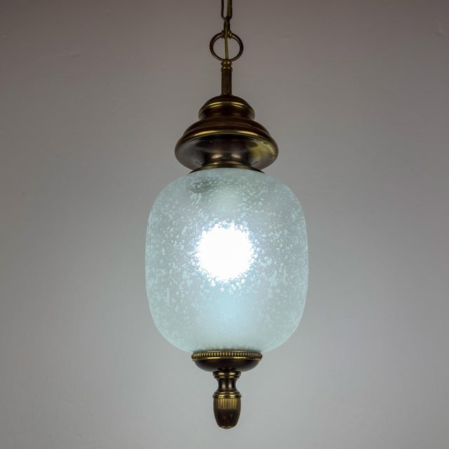 Large vintage pendant lamp by gaetano sciolari made in italy in the 1960s. murano glass and metal. very good vintage...