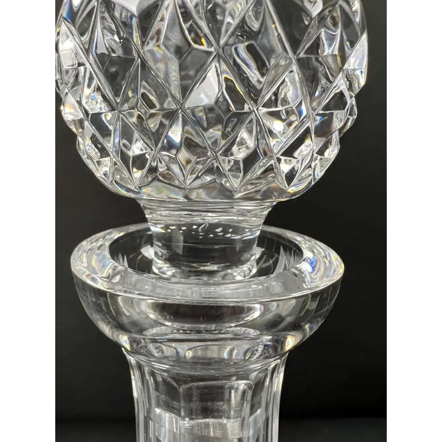 White Waterford Crystal Ship Captain Decanter W/ Stopper For Sale - Image 8 of 12