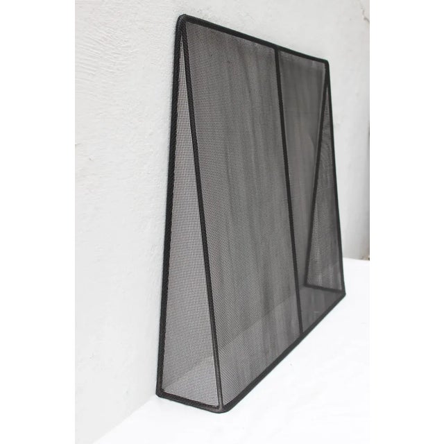 Custom Modern Metal Fireplace Screen by Jed Design For Sale - Image 4 of 8