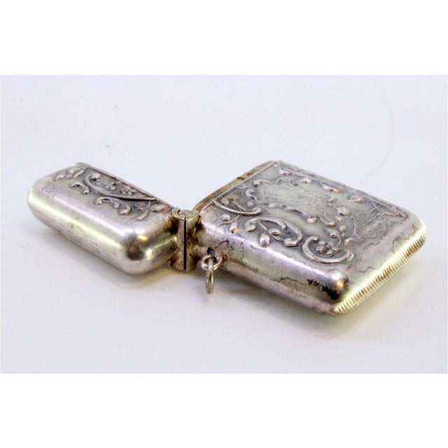 Silver Matchbox with Reliefs For Sale - Image 4 of 7