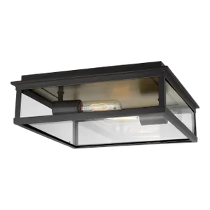 Chapman & Myers by Visual Comfort Studio Freeport Large Outdoor Flush Mount, Copper