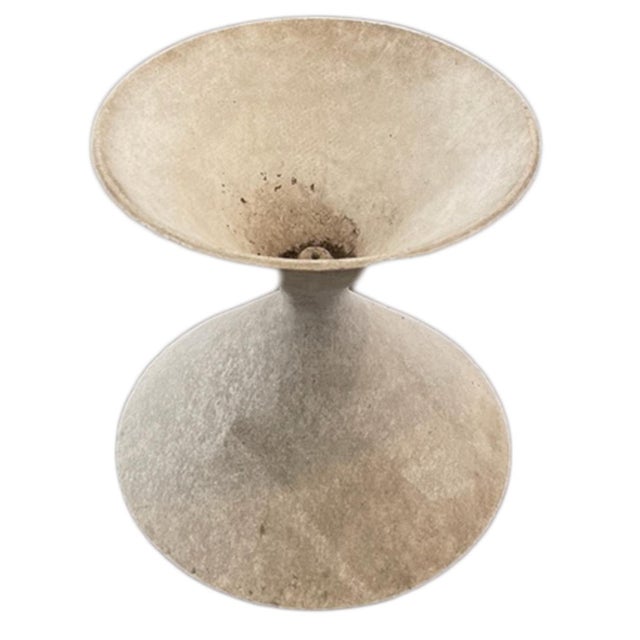 1960s Cast Cement Diablo Shape Planter For Sale - Image 9 of 11