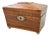 18th Century Georgian Sarcophagus-Shaped Mahogany Tea Caddy For Sale
