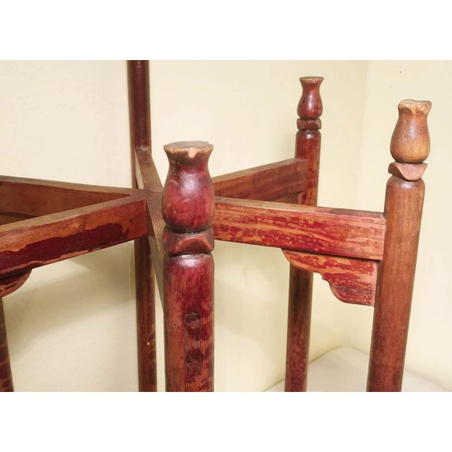 Brown Early of 19th Century Antique Chinese Wash Stand For Sale - Image 8 of 11