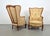 Rococo Style Wingback Armchairs, 1920s, Set of 2 For Sale - Image 10 of 17